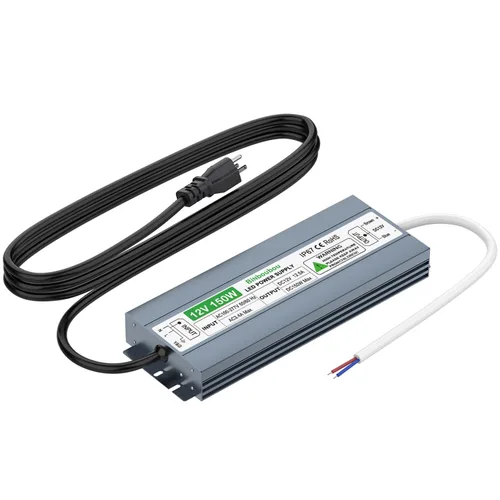 Vista 7 de Fuente de alimentación LED, adaptador de transformador de bajo voltaje IP67 impermeable con enchufe de 3 clavijas para cualquier luz
