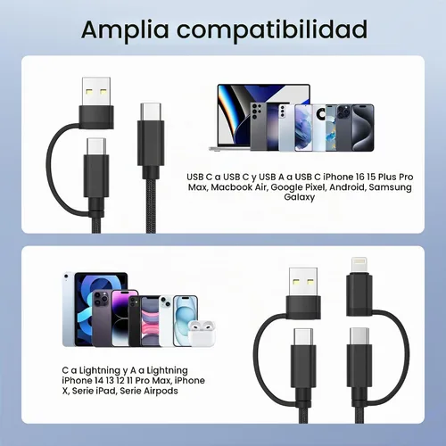 Vista 7 de Basesailor para iPad mini 7ª cable de carga, iPad Air 4 5ª generación Cable