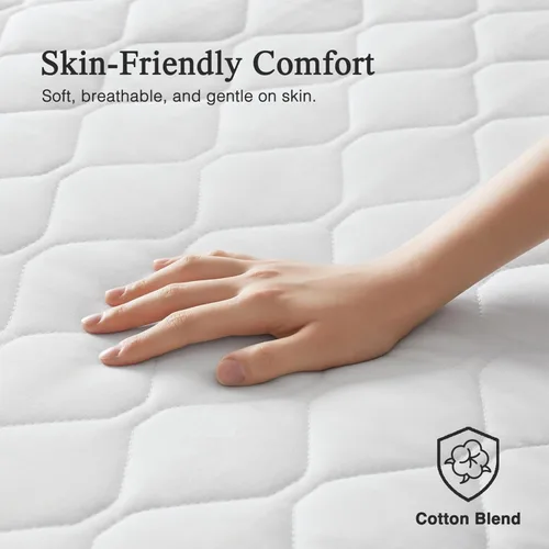 Vista 2 de Beautyrest - Funda calefactable para colchón de mezcla de algodón con tecnología de confort seguro - Funda eléctrica acolchada de lujo con bolsillo