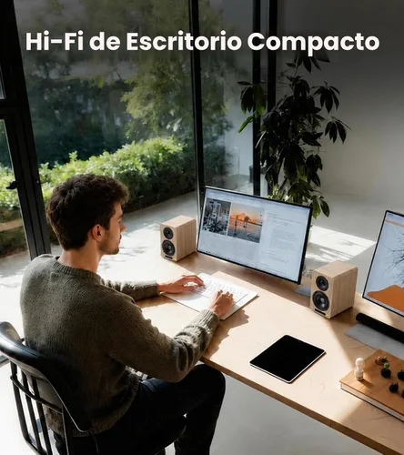 Vista 10 de Edifier Airpulse A60 - Altavoces Bluetooth de alta resolución para Nogal