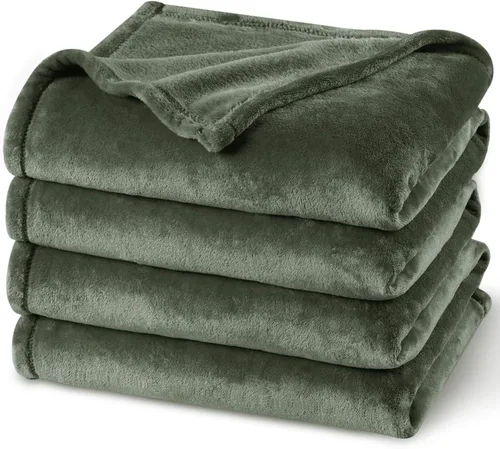 Vista 48 de PHF - Manta de forro polar, tamaño King, 120 x 4.23 – 10.58 oz, ligera, cálida, color beige