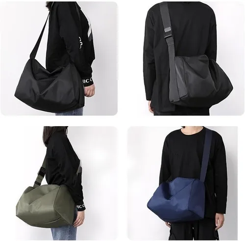 Vista 4 de Pequeña bolsa deportiva para gimnasio, bolsa de entrenamiento impermeable, mini bolsa de lona para hombres y mujeres, bolsa de viaje ligera