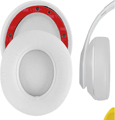 Vista 11 de Geekria QuickFit - Almohadillas de repuesto para auriculares inalámbricos Beats Studio 3, piezas de reparación (azul)