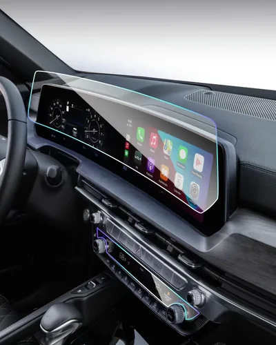 Vista 8 de 2 protectores de pantalla para Kia Seltos 2026 2025 2024 2024 para Kia Seltos 2024 de 10.25 pulgadas, doble pantalla panorámica compatible con Kia