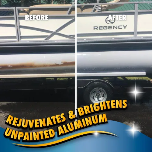 Vista 6 de Booyah Clean Limpiador y abrillantador de pontón de aluminio - Limpiador de aluminio preferido ambientalmente - Sin ácido, elimina la oxidación