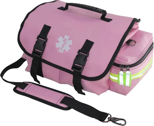 Vista 8 de Kemp USA EMT First Responder Trauma Bag Azul Marino Primeros Auxilios Supervivencia Equipo Médico Organizador de Equipo de Alta Visibilidad