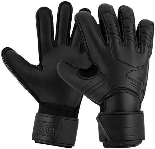 Vista 2 de Pro Black - Guantes de portero de fútbol para niños y adultos, con protector de dedos (5)