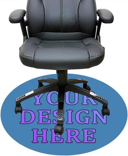 Vista 112 de Tapete redondo personalizado para silla de escritorio de oficina, diseño de tu propio logotipo de foto, texto, alfombrillas circulares