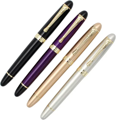 Vista 2 de Juego de 4 plumas estilográficas Jinhao 450 con convertidores recargables 4 colores - 1