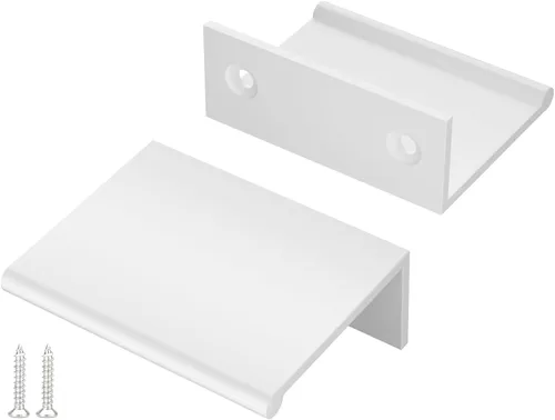Vista 76 de Peaha Paquete de 10 manijas de gabinete de cocina de 1-5/16 pulgadas, tiradores negros para cajones de tocador, borde de puerta, tiradores de dedo