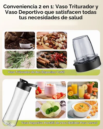 Vista 4 de Batidora profesional de encimera HoninJoy de 1400 W para cocina