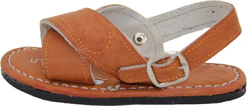 Vista 3 de Sandalias mexicanas Huarache para niños, sandalias de piel mexicana auténtica para niños pequeños