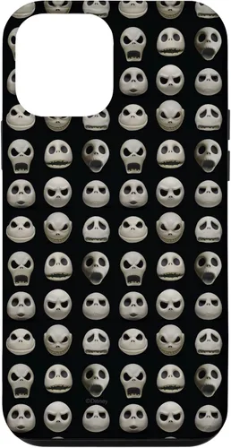 Vista 16 de Funda negra para iPhone 13 Pro Max Disney The Nightmare Before Christmas Jack Expressions