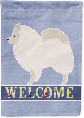 Vista 158 de Caroline's Treasures BB8334GF AIDI Bandera de jardín para perro de montaña del Atlas, bandera de buzón azul, bandera decorativa para patio exterior