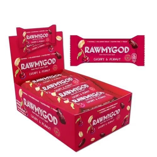 Vista 13 de RAWMYGOD Barras de Frutas y Nueces, Sin Gluten, Veganas, Sin Azúcar Añadida