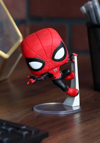Vista 2 de Funko Pop! Marvel: Spider-Man Far from Home - Traje mejorado de Spider-Man, multicolor, estándar