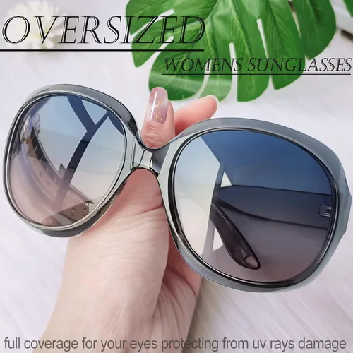 Vista 40 de Joopin Lentes de sol de gran tamaño para mujer, polarizados, grandes, para conducción, protección UV, grandes sombras