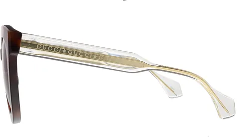 Vista 3 de Gucci Womens Anima Décor Square Sunglasses