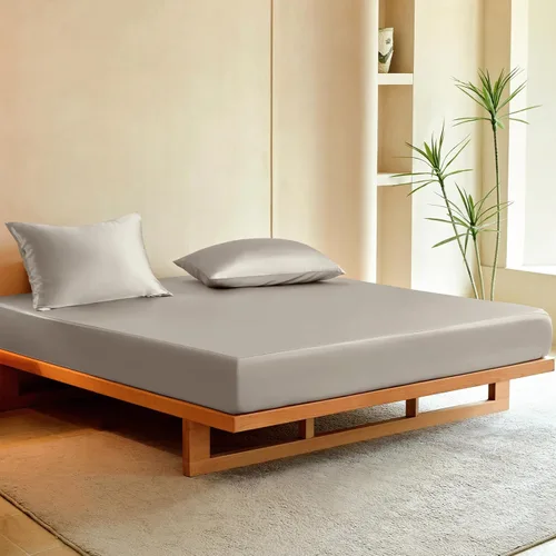 Vista 13 de Juego de sábanas de seda THXSILK 3 piezas, juego de sábanas tamaño Twin XL, sábanas frescas y transpirables con 1 sábana encimera, 1 sábana bajera