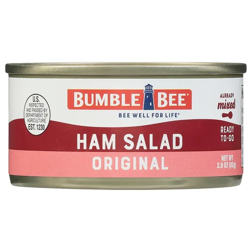 Vista 7 de Bumble Bee Snack On The Run Kit de Ensalada de Jamón con Galletas Saladas, 3.5 oz - Listo para Comer, Cuchara Incluida - Aperitivo Proteico Estable