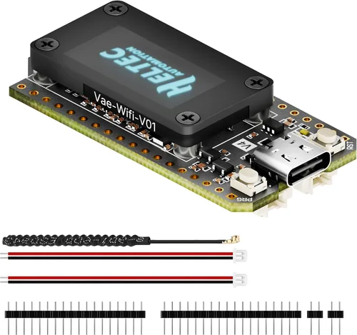 Vista 10 de Heltec ESP32 LoRa V4 - Tablero de desarrollo con pantalla, pre-soldado