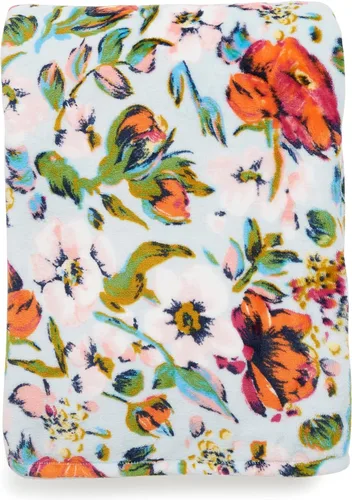 Vista 22 de Vera Bradley cobija de felpa extragrande para mujer, Individual/individual XL