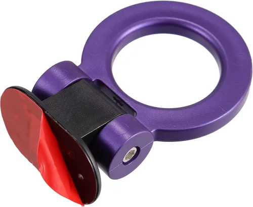 Vista 6 de X AUTOHAUX Pegatina universal de remolque en forma de O púrpura para coche, decoración de parachoques