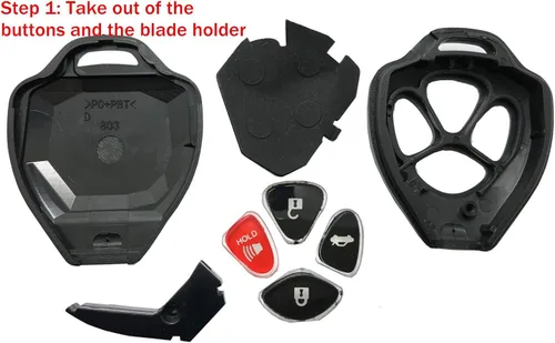 Vista 8 de Horande Funda de reemplazo de 3 botones para llave y control remoto sin llave para Toyota Scion TC RAV4 2008-2013 Avalon 2007-2011 Camry 2008-2013