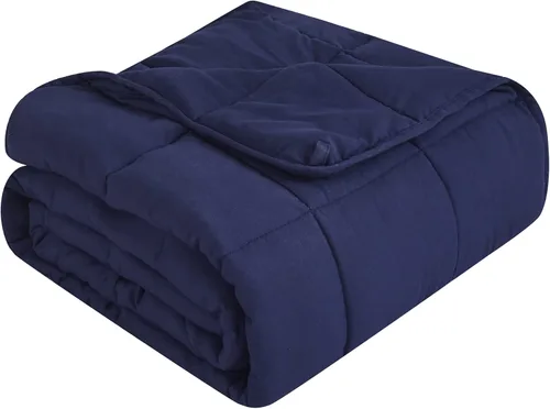Vista 16 de Topcee Manta con peso (3 libras, 36 x 48 pulgadas), manta refrescante pesada para dormir, se aplica a 20-40 libras, manta suave y gruesa
