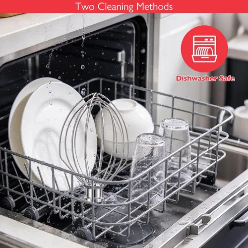 Vista 6 de Látigo de acero inoxidable 18/8 de 6 alambres para KitchenAid 5 Qt