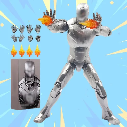 Vista 8 de LonullyMege MK1Ironman Figura de Acción - 7 Pulgadas Deluxe Painting Colección Exquisita Modelo Mark