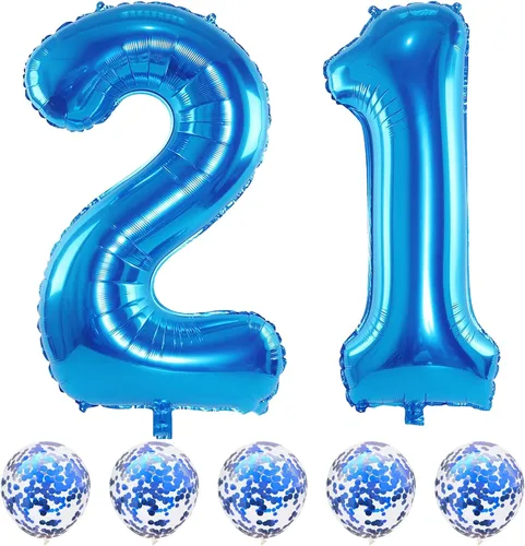 Vista 30 de Globos negros del número 10 para decoraciones de cumpleaños número 10, globos de helio de mylar de lámina de 40 pulgadas negros del número 1 & 0