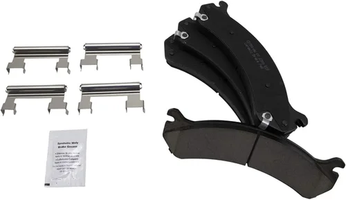 Vista 4 de TRQ Kit de pastillas de freno delanteras y traseras y rotores Kit de productos químicos para freno, pastillas de freno de cerámica compatible