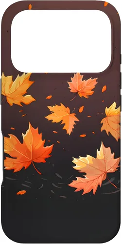 Vista 30 de Autumn Maple Leaves Swirling in The Wind Case for iPhone 17