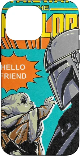 Vista 19 de Funda para iPhone 14 Pro Max Star Wars The Mandalorian Mando y el Niño