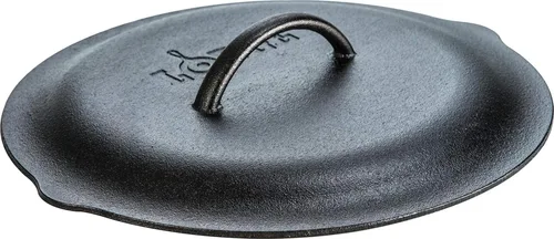 Vista 8 de Tapa de hierro fundido, de Lodge, de 9 pulgadas, Negro Cubierta de utensilios de cocina de hierro fundido resistente para retención de calor