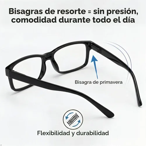 Vista 7 de (Debe comprar ambos ojos) Negro Ojo Izquierdo +0.00 Gafas de lectura con diferente fuerza para cada ojo Negro