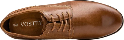 Vista 4 de Vostey Zapatos de vestir de cuero para hombre, zapatos de vestir casuales para hombres, zapatos de cuero Oxford para hombres