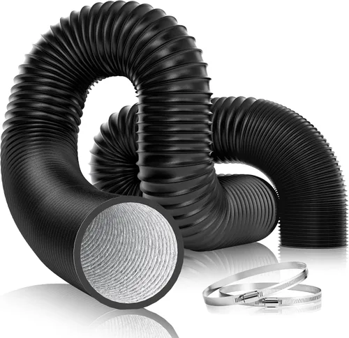 Vista 14 de VIVOSUN Conducto de aluminio flexible de 4 pulgadas y 8 pies con 2