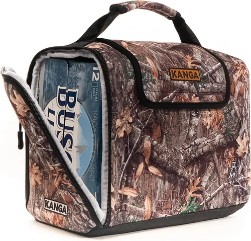 Vista 22 de Kanga Kanga Kase Mate - Bolsa térmica aislada - Bolsa térmica suave - Enfriador de bebidas para latas de cerveza y seltzer - Aislamiento y Woody
