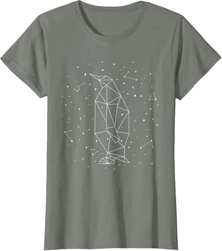 Vista 19 de Sternbild Penguin Constellation Emperor Sea Bird Penguin Camiseta Negro