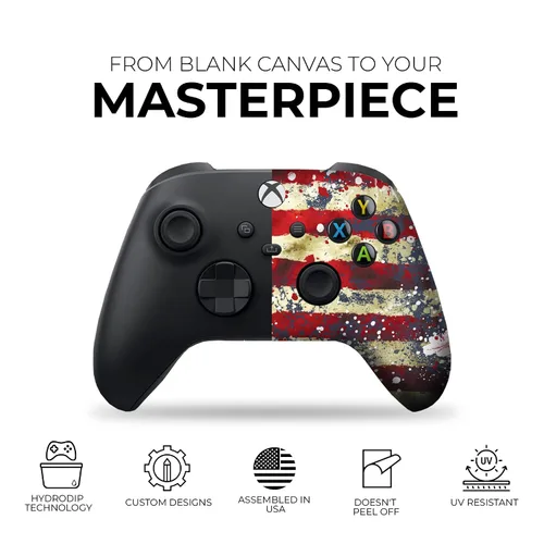 Vista 3 de DreamController Original X-box Wireless Controller Special Edition Customized Compatible with X-box One SX-box Series XS & Windows 10 Made with