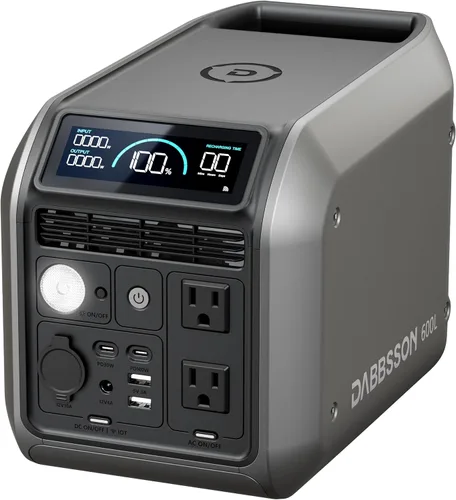 Vista 19 de DABBSSON - Estación de energía portátil de 2048 Wh, LiFePO4 semi-sólido seguro, potencia de aumento de 3300 W, salida de CA de 2200 W ×6, 41 lb