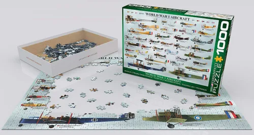 Vista 3 de EuroGraphics Rompecabezas de 1000 piezas de aviones de la Primera Guerra Mundial (6000-0087)