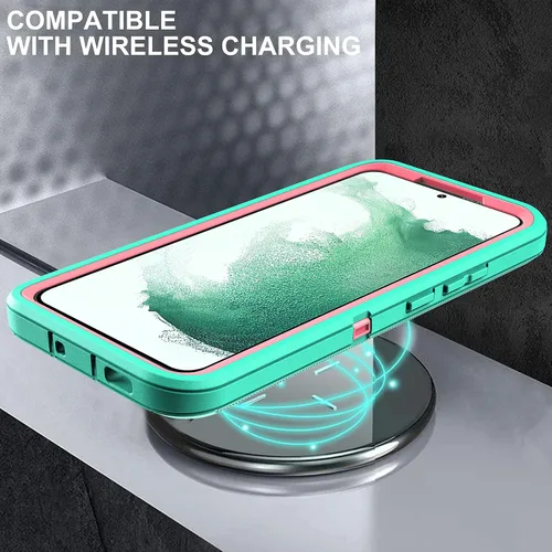 Vista 7 de Funda para S22 Plus, Samsung Galaxy S22 Plus con protector de pantalla de TPU flexible autorreparable [2 unidades], funda de cuerpo completo a