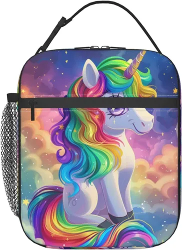 Vista 11 de Lonchera térmica para niños y niñas, bolsa de almuerzo de fútbol para el trabajo, picnic, escuela, viajes, senderismo, playa o pesca, fiambrera