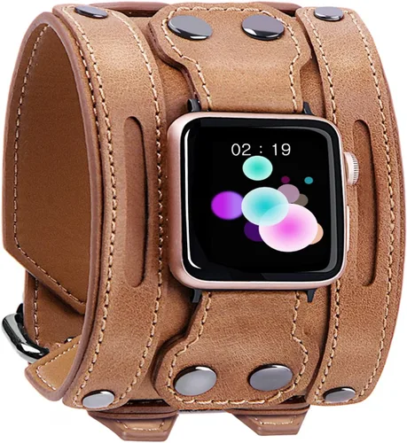 Vista 8 de VIQIV Correa de reloj inteligente compatible con Apple Watch de 1.496 in/1.575 in/1.614 in/1.654 in/1.732 in/1.772 in/1.929 in Smartwatch correas
