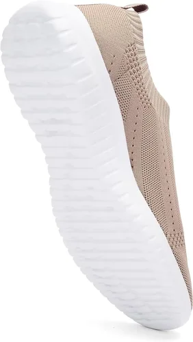Vista 2 de konhill Zapatos deportivos antideslizantes para mujer, de malla transpirable, para trabajo, casuales, ligeros, para entrenamiento