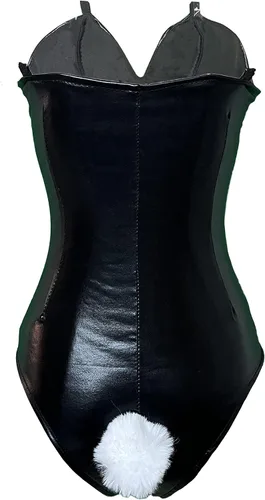 Vista 5 de Hanchengshangwu Disfraz de conejito para mujer disfraz de cosplay de una pieza
