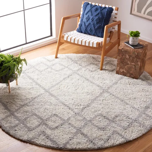 Vista 16 de SAFAVIEH Berber Shag Collection - Alfombra para pasillo, 2 pies 3 pulgadas x 8 pies, color gris y marfil, diseño bohemio rústico, no desprende